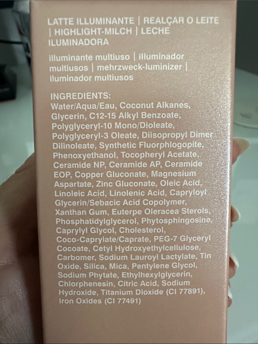 RHODE Highlight Milk Multipurpose Luminizer — Soft Pink - Picture 2 of 4